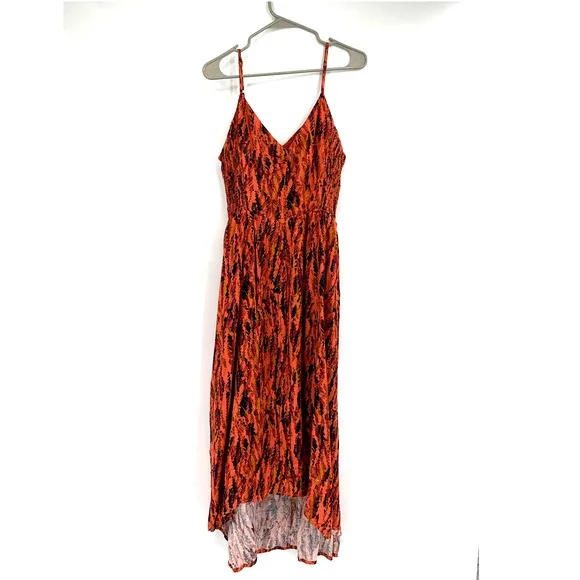 evereve red dress red dress for women midi EVEREVE Women's Jill Contrast Stitch Linen Midi  Dress, Size Large, Red